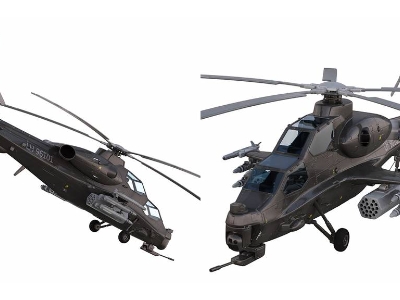 武直-10武装直升机 WZ-10 Armed Helicopter【ID:71884592】