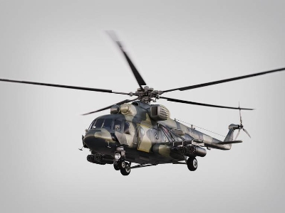 米-8直升机 Mi8-AMTSh Helicopter【ID:92553929】