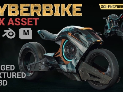 赛博摩托 Cyberbike (VFX Asset)【ID:26149777】