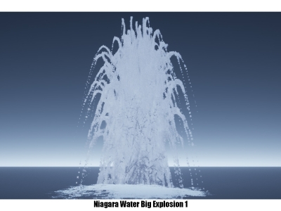 【UE】水爆炸特效 Niagara Water Explosions Pack 01【ID:97738694】